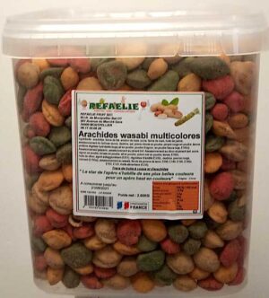 ARACHIDES WASABI MULTICOLORES 2.5 KG SEAU