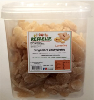GINGEMBRE LAMELLES 3KG SEAU